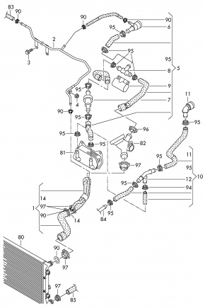 Муфта, быстродействующая Volkswagen Passat B7 2.5 USA CBUA 2011-2015 1K0122291J 00-00004372
