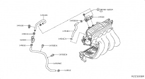 Клапан электромагнитный Nissan Rogue AWD QR25DE 2014- 14930JA10D 00-00004898