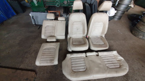 Кожаный салон бежевый Volkswagen Passat B7 2.5 USA CBUA 2011-2015 561881805SOQU 561885405AQUFG 561881806AHOQU 00-00008465
