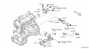 Термостат Nissan Rogue QR25DE 2014 212006N210 00-00004401