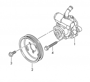Шкив ГУР Volkswagen Passat B7 2.5 USA CBUA 2011-2015 07K145255 00-00004404