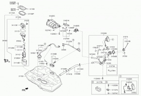 Топливный насос (бензонасос) Kia Optima JF Hybrid PLUG-IN 2,0 2016-2019 31120E6000 31119C1101 00-00007683