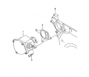Вакуумный насос Volkswagen Passat B7 2.5 USA CBUA 2011-2015 07K145100H 00-00004358