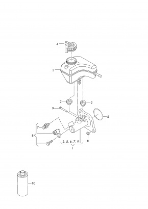 Крышка бачка тормозной жидкости Volkswagen Passat B7 2.5 USA CBUA 2011-2015 1K1611349C 00-00004427