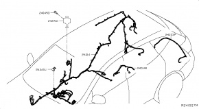 Проводка кузова Nissan Rogue AWD QR25DE 2014- 240144BA0A 00-00005247