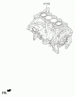Двигатель в сборе (1000км пробег, есть дефект) Kia Optima JF Hybrid PLUG-IN 2,0 2016-2019 265N22EH00 00-00007667