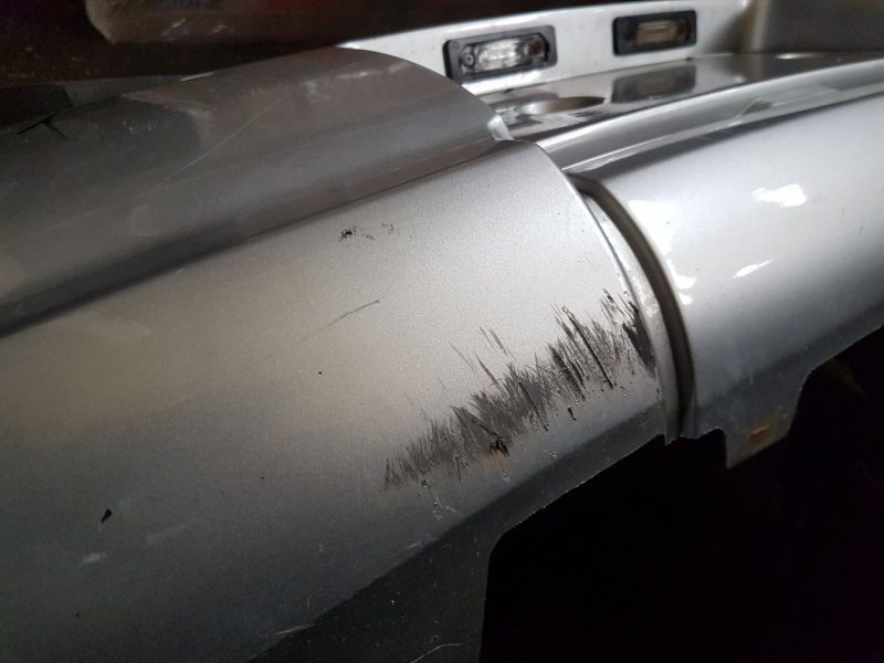 Бампер задний голый рестайлинг без фаркопа FORD FLEX 2009-2019 DA8Z17K835SPTM