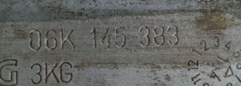 Кронштейн теплоизоляции турбины Volkswagen Passat B7 1.8 USA CPRA 2011-2015 06K145383