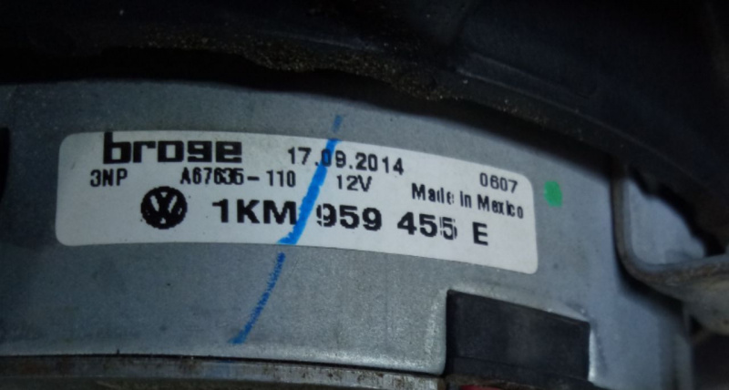 Вентилятор охлаждения прав Volkswagen Passat B7 2.5 USA 2011-2015 1K0959455ET