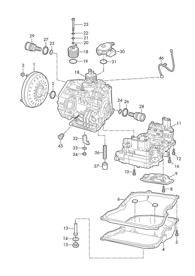 Масляный радиатор акпп Volkswagen Passat B7 2.5 USA CBUA 2011-2015 09G409061