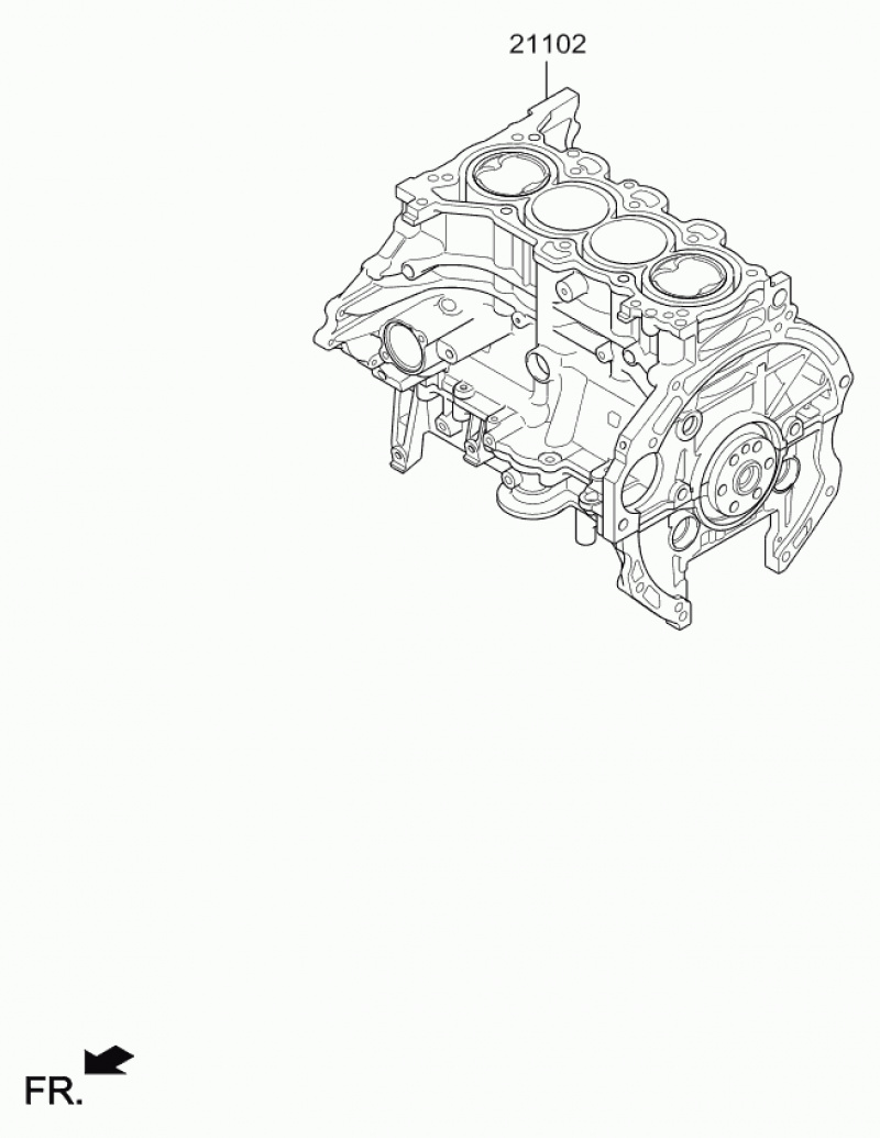 Двигатель в сборе (1000км пробег, есть дефект) Kia Optima JF Hybrid PLUG-IN 2,0 2016-2019 265N22EH00
